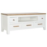 mbler DKD Home Decor Hvid Brun Akacie Mangotr 125 x 40 x 50 cm #1
