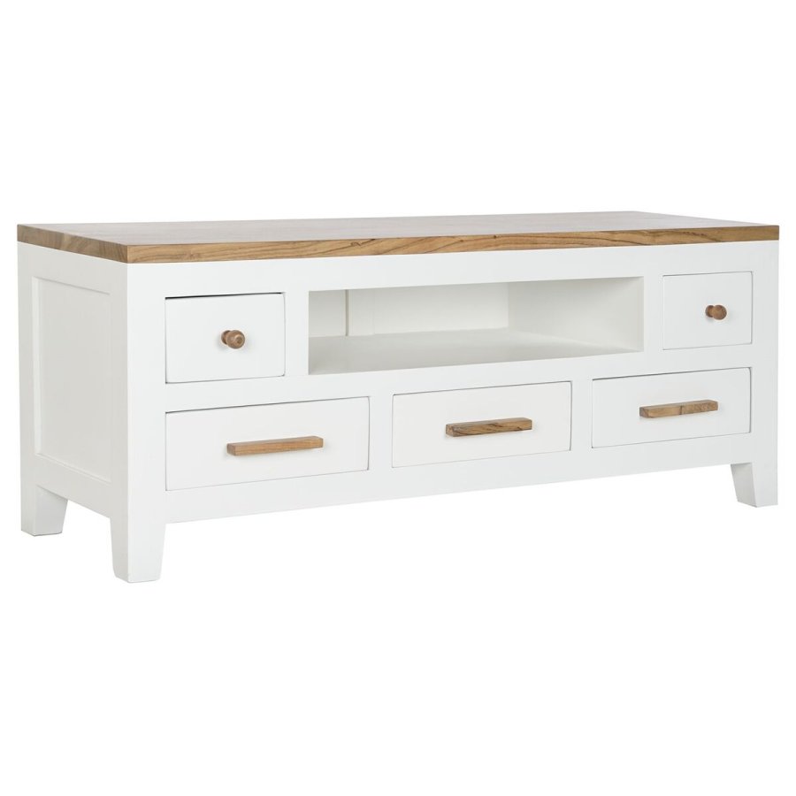 mbler DKD Home Decor Hvid Brun Akacie Mangotr 125 x 40 x 50 cm #1