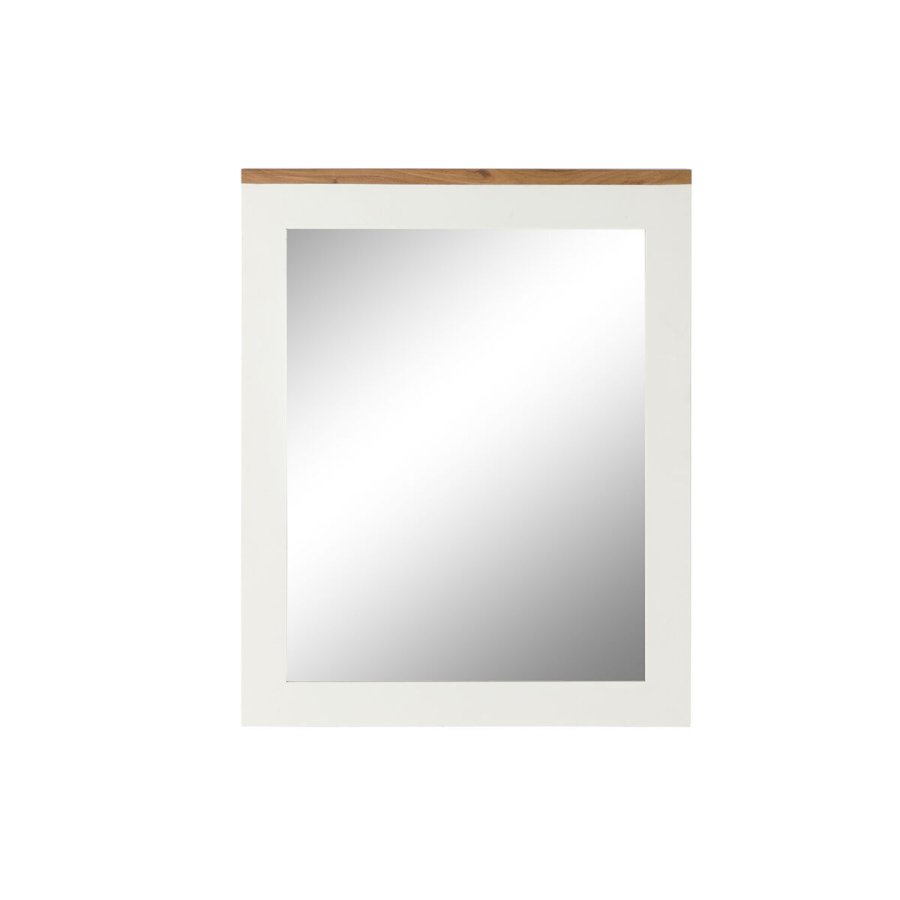 Vgspejl DKD Home Decor Hvid Brun Urban 90 x 1,5 x 113 cm #1