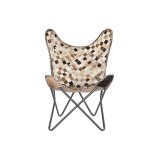 L�nestol DKD Home Decor Beige Camel Jern 70 x 70 x 90 cm #3