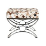 Stol DKD Home Decor Brun Beige S�lvfarvet Camel St�l 53 x 40 x 43 cm #5