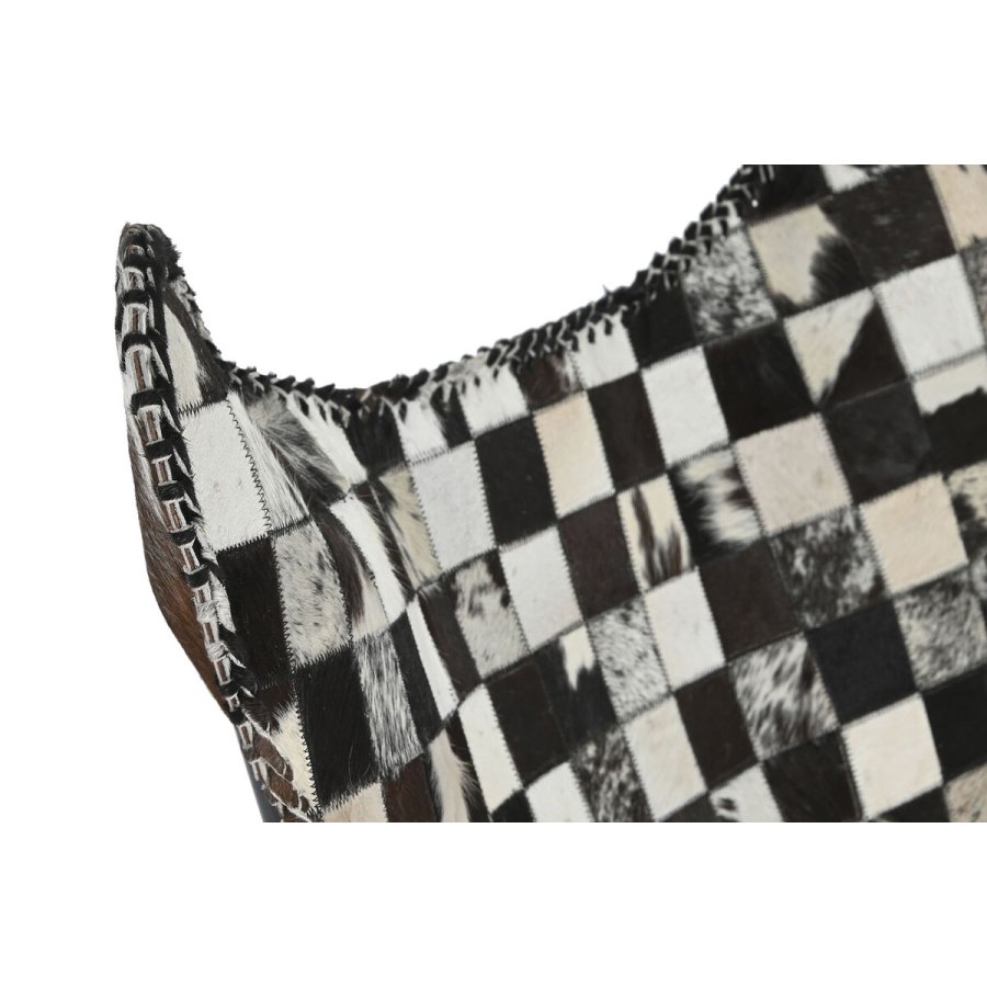 L�nestol DKD Home Decor Fl�defarvet M�rkebrun Jern 70 x 70 x 90 cm #2