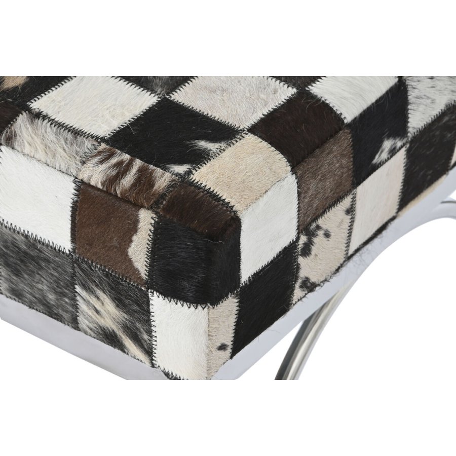 Stol DKD Home Decor Fl�defarvet S�lvfarvet M�rkebrun St�l 122 x 41 x 44 cm #2