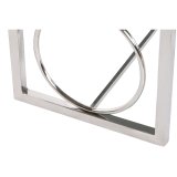 Stol DKD Home Decor Fl�defarvet S�lvfarvet M�rkebrun St�l 122 x 41 x 44 cm #3