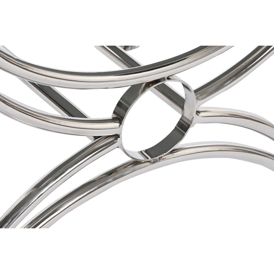 Stol DKD Home Decor Brun Fl�defarvet S�lvfarvet M�rkebrun St�l 53 x 40 x 43 cm #3