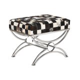 Stol DKD Home Decor Brun Fl�defarvet S�lvfarvet M�rkebrun St�l 53 x 40 x 43 cm #1