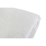 Sengetppe (vattppe) DKD Home Decor Hvid Seng 180 270 x 270 x 1 cm #9