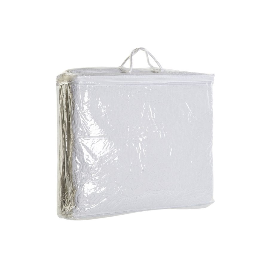 Sengetppe (vattppe) DKD Home Decor Hvid Seng 180 270 x 270 x 1 cm #17