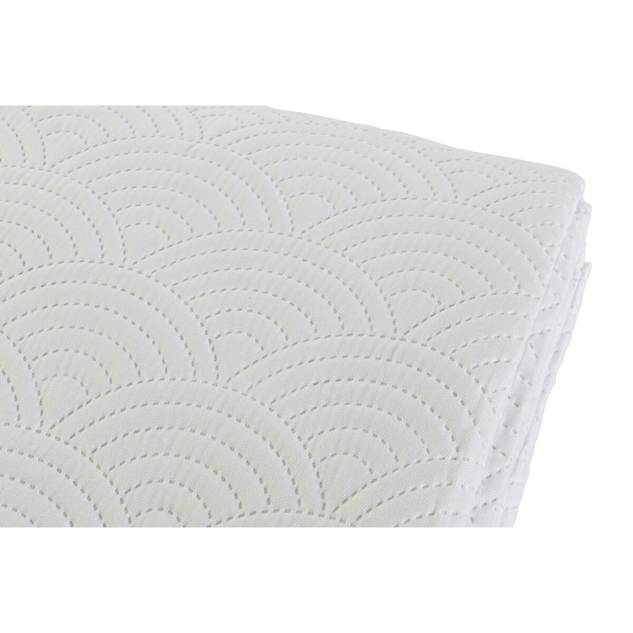 Sengetppe (vattppe) DKD Home Decor Hvid Seng 90 Seng 150 180 x 260 x 1 cm #5