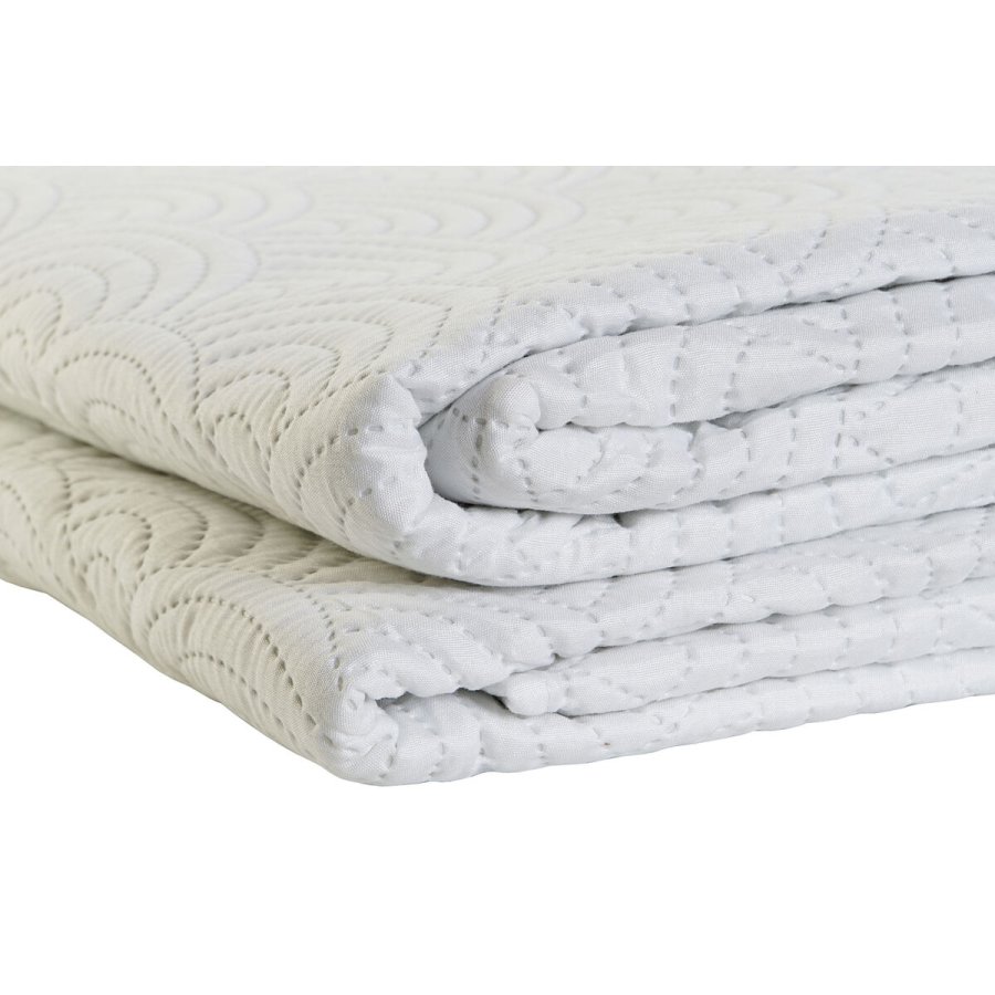Sengetppe (vattppe) DKD Home Decor Hvid Seng 90 Seng 150 180 x 260 x 1 cm #17