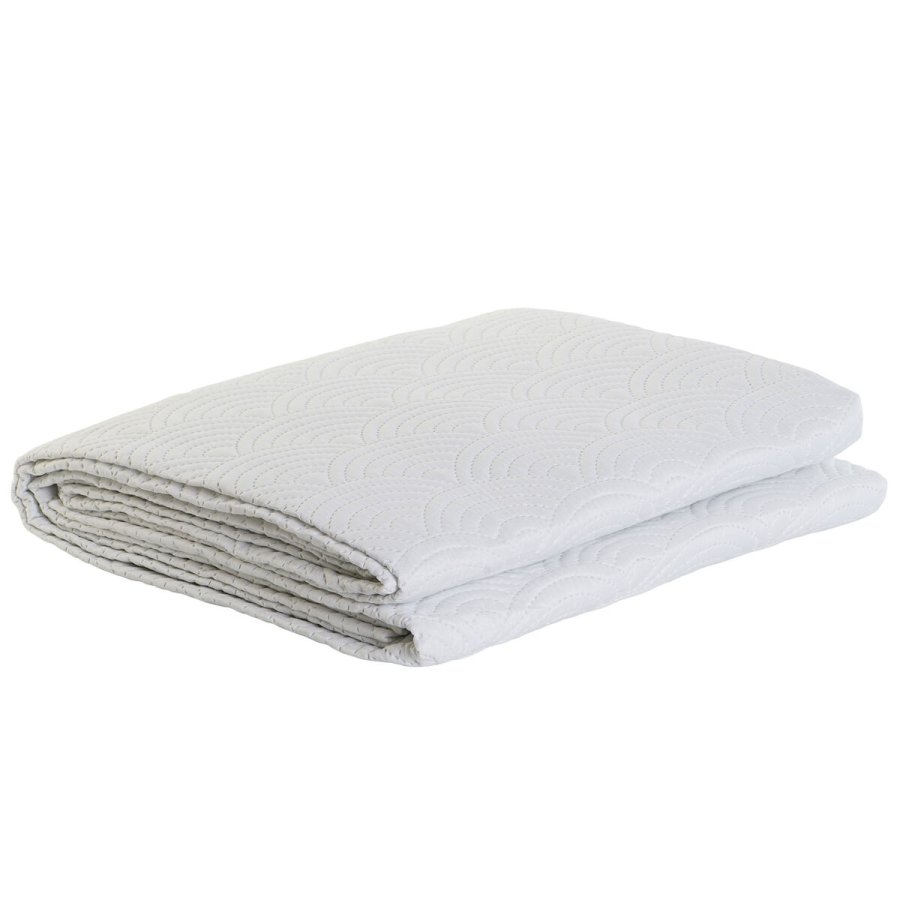 Sengetppe (vattppe) DKD Home Decor Hvid Seng 90 Seng 150 180 x 260 x 1 cm #1