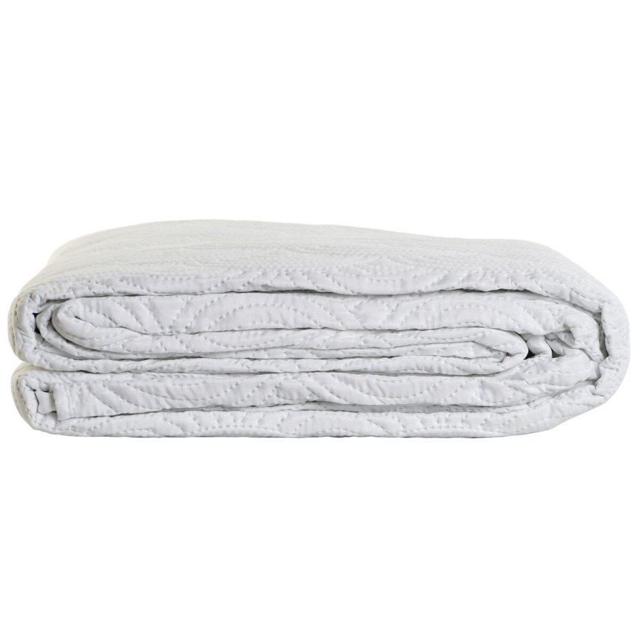 Sengetppe (vattppe) DKD Home Decor Hvid Seng 180 270 x 270 x 1 cm #9