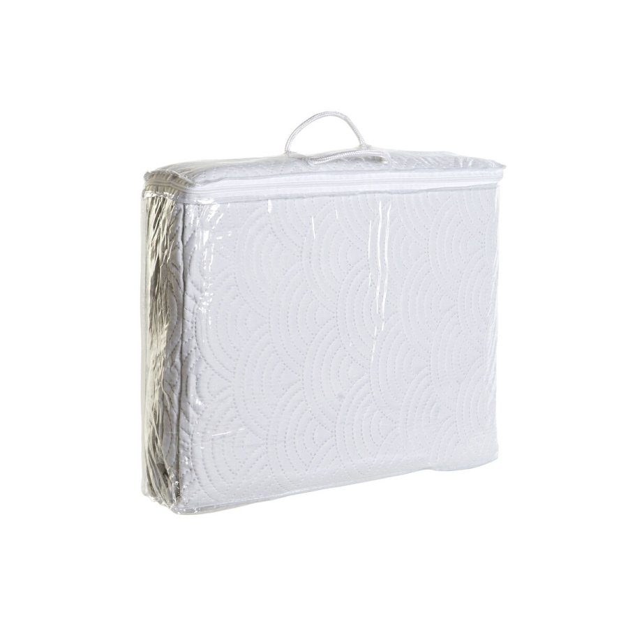 Sengetppe (vattppe) DKD Home Decor Hvid Seng 180 270 x 270 x 1 cm #13