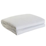 Sengetppe (vattppe) DKD Home Decor Hvid Seng 180 270 x 270 x 1 cm #1