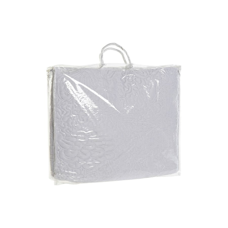 Sengetppe (vattppe) DKD Home Decor Hvid Seng 135/150 240 x 260 x 1 cm #5