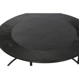 St med 2 borde DKD Home Decor Sort Metal Aluminium 76 x 76 x 44 cm #3