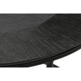 St med 2 borde DKD Home Decor Sort Metal Aluminium 76 x 76 x 44 cm #4
