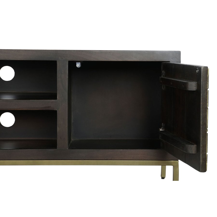 mbler DKD Home Decor 140 x 40 x 55 cm Sort Metal Akacie #7