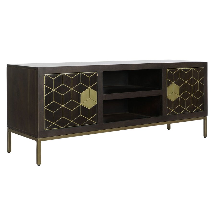mbler DKD Home Decor 140 x 40 x 55 cm Sort Metal Akacie #1