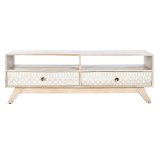 mbler DKD Home Decor Hvid Natur Mangotr 130 x 40 x 45 cm #3