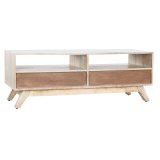mbler DKD Home Decor Hvid Natur Mangotr 130 x 40 x 45 cm #2