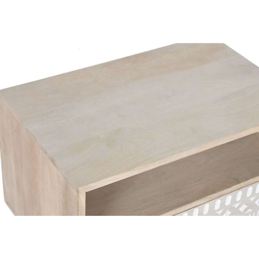 Natbord DKD Home Decor Hvid Natur Mangotr 55 x 35 x 45 cm #25