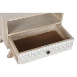 Natbord DKD Home Decor Hvid Natur Mangotr 55 x 35 x 45 cm #9