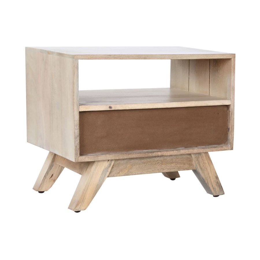 Natbord DKD Home Decor Hvid Natur Mangotr 55 x 35 x 45 cm #21