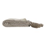 Colchas DKD Home Decor Hvid Grn Beige Mrk grn 130 x 170 x 0,5 cm (2 enheder) #13