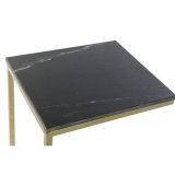 Sofabord DKD Home Decor 40 x 46 x 65 cm Sort Gylden Marmor Jern #2