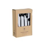 Bestik DKD Home Decor Sort Rustfrit stl 3 x 1,5 x 13 cm 20 Dele #4