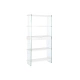 Hylder DKD Home Decor Hvid Gennemsigtig Krystal Tr MDF 90 x 35 x 180 cm (1) #1