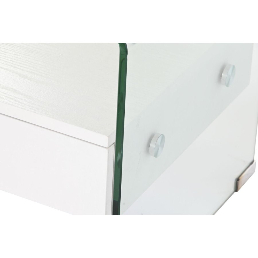 Natbord DKD Home Decor Hvid Gennemsigtig Krystal Tr MDF 50 x 40 x 45,5 cm #9