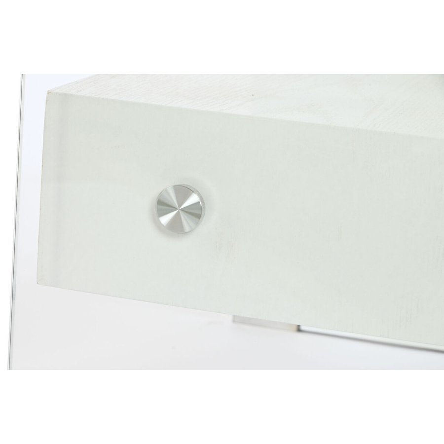 Natbord DKD Home Decor Hvid Gennemsigtig Krystal Tr MDF 50 x 40 x 45,5 cm #21