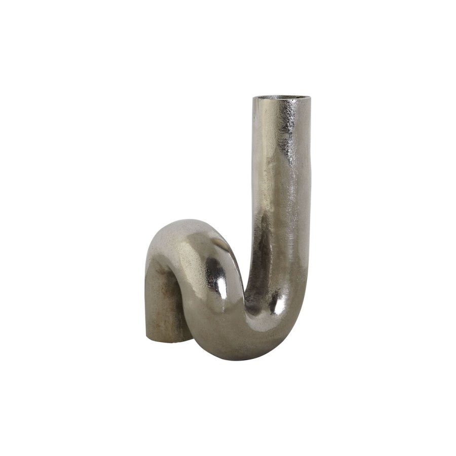 Vase DKD Home Decor Slvfarvet Aluminium 15 x 15 x 26 cm #3