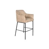 Taburet DKD Home Decor Sort Beige Metal 59 x 60 x 107 cm #1