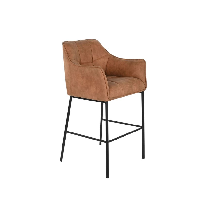 Taburet DKD Home Decor Sort Camel Metal 59 x 60 x 107 cm #1