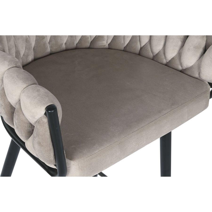 Taburet DKD Home Decor Sort Beige Metal 61 x 52 x 101 cm #25