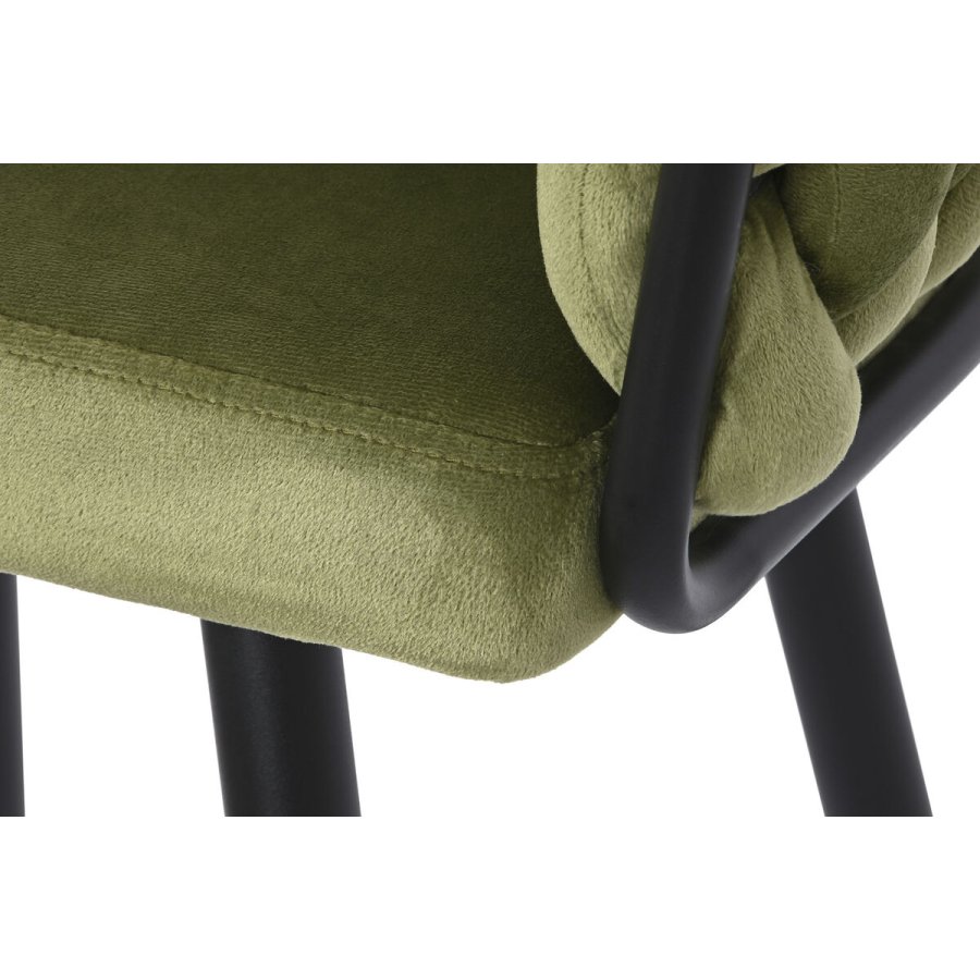 Taburet DKD Home Decor Sort Grn Fljl Metal 61 x 52 x 101 cm #9