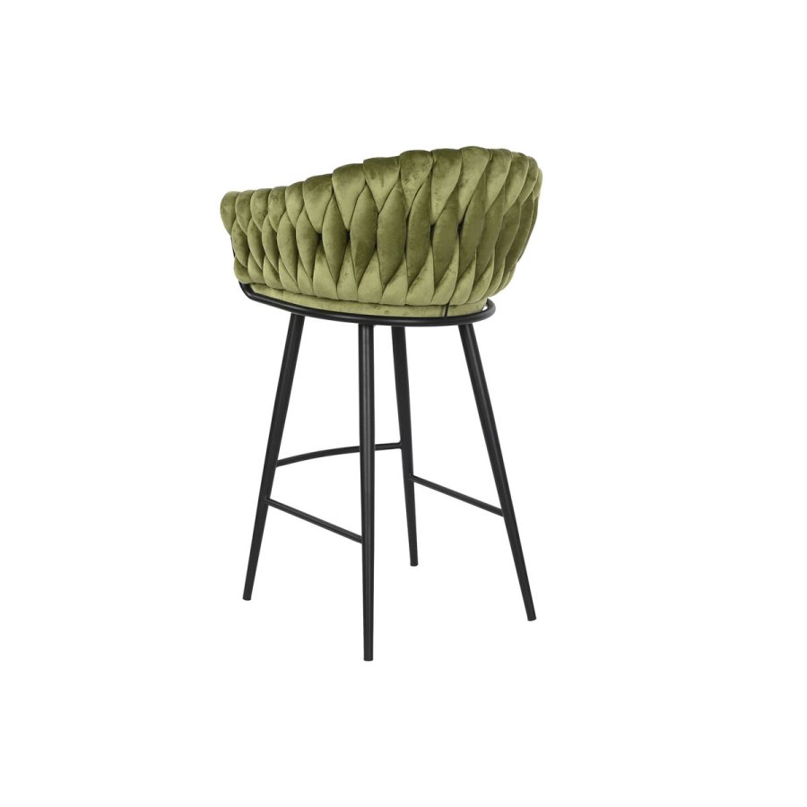 Taburet DKD Home Decor Sort Grn Fljl Metal 61 x 52 x 101 cm #17