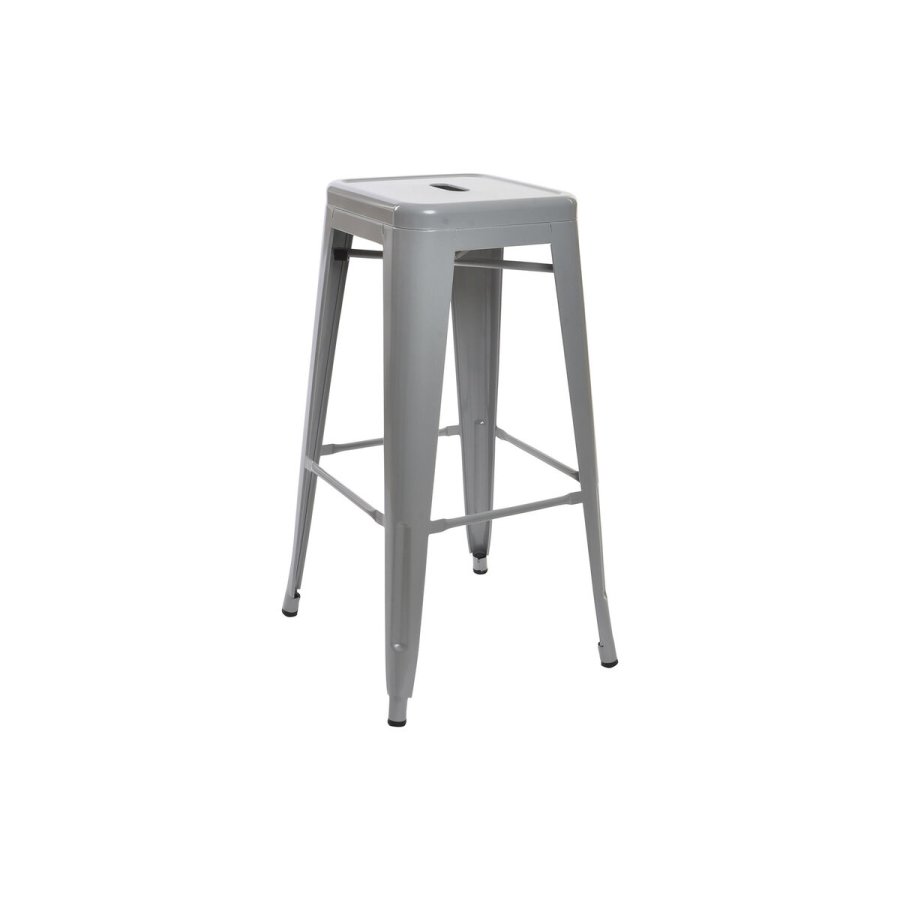 Taburet DKD Home Decor 43 x 43 x 76 cm Gr Metal #1