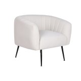 Lnestol DKD Home Decor Sort Beige Gylden Skum Tr Metal 81 x 75 x 73 cm #1