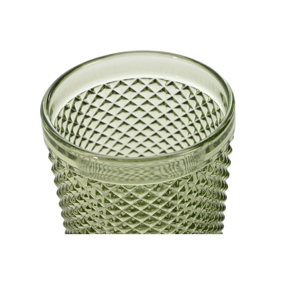 Glasst DKD Home Decor Grn Krystal Med relief 240 ml (6 enheder) #2