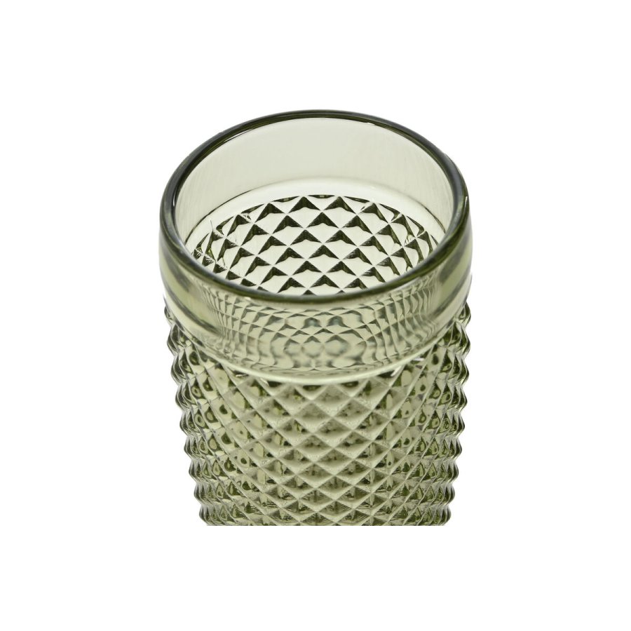 S�t med glas DKD Home Decor Gr�n Krystal 150 ml #2