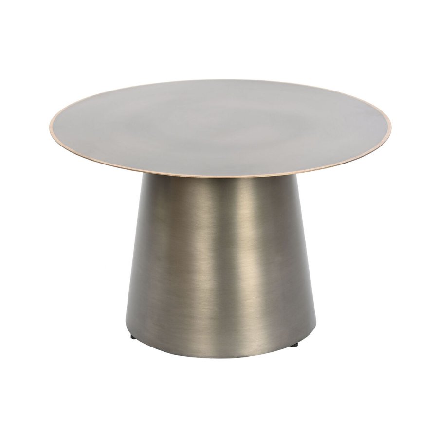 Sofabord DKD Home Decor Gylden Mrkegr Metal 60 x 60 x 37 cm #1