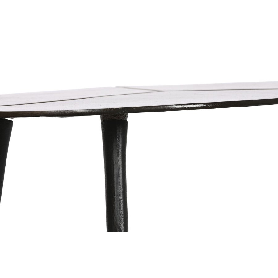 Sofabord DKD Home Decor Sort Gylden Aluminium Kobber 78 x 45 x 40 cm (2 enheder) #4