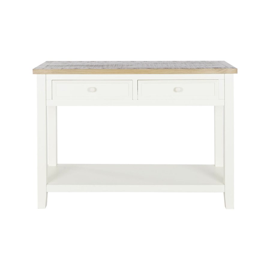 Supplerende m�bler DKD Home Decor Beige Natur Paulonia tr� 111,5 x 27,5 x 44,5 cm #5