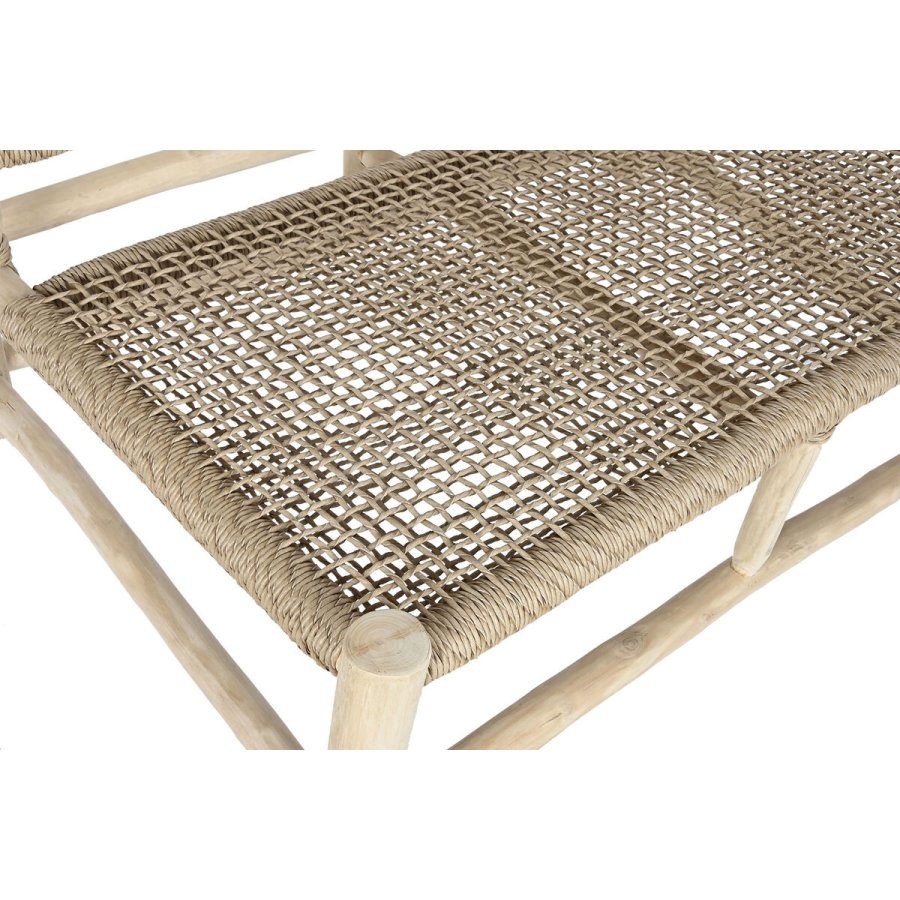 have DKD Home Decor Hvid Natur Teak 120 x 81 x 84 cm #3