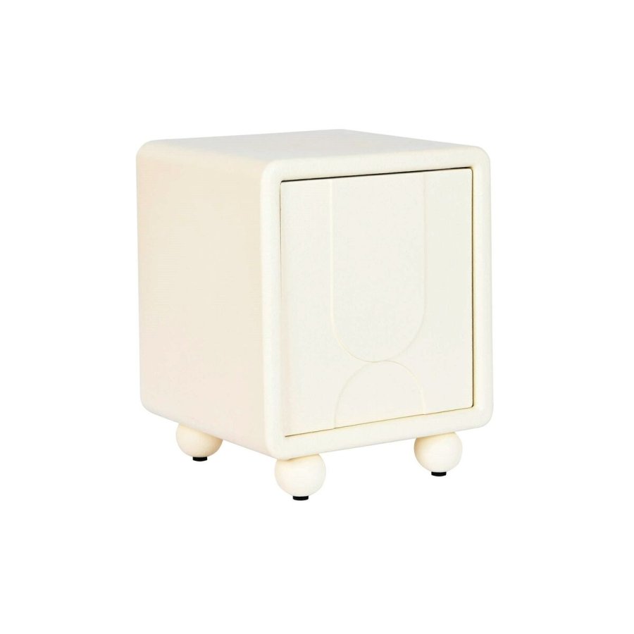 Natbord DKD Home Decor Hvid Tr MDF 45 x 40 x 55 cm #1