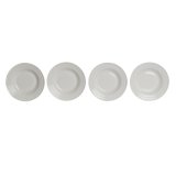 Dyb tallerken DKD Home Decor Hvid Porceln 20 x 20 x 3 cm #7